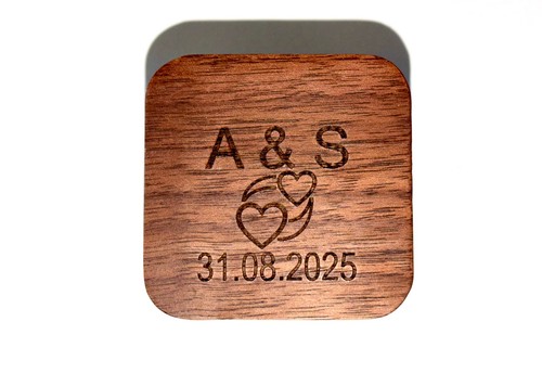 Ringschatulle holz graviert - holz,