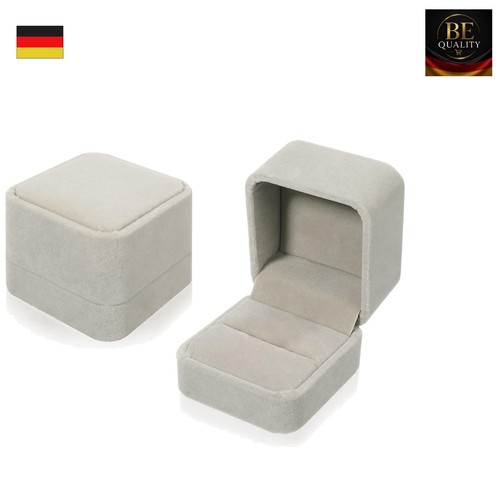 2er schmuckbox samtringe - 2er,