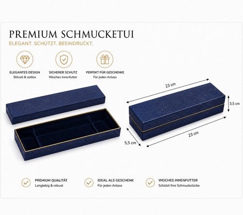 Aseron schmuckbox blau - aseron, glitzer
