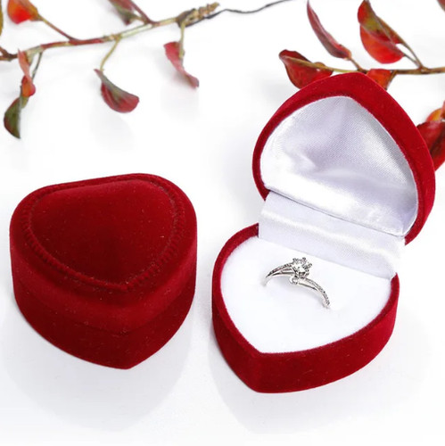 Herz rose ring etui - herz,