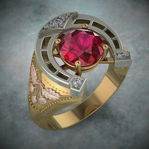 Damen herren hufeisen ring mit - damen/herren,