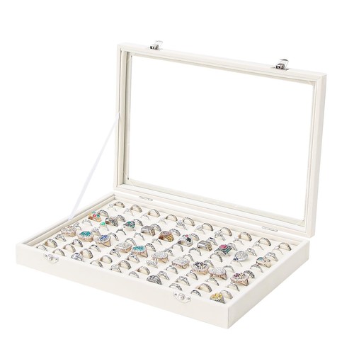 Ring organizer schmuckbox samt - ring,