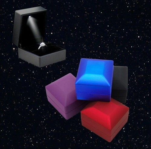 Led licht ringschachtel ring - ringschachtel,