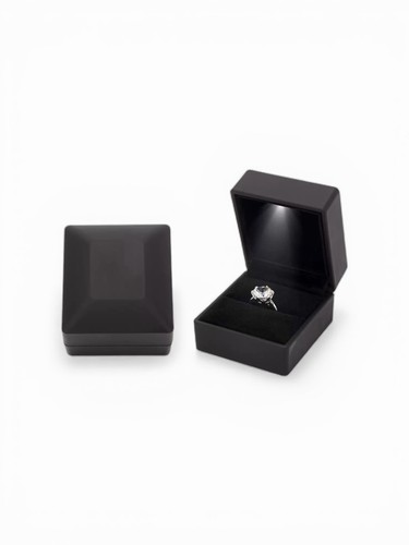 Ring box mit licht - , schwarz