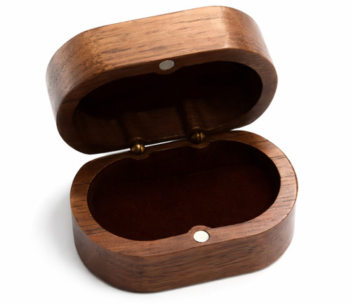 Walnuss ringbox holz - walnuss,