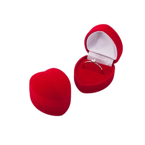 Herz ring ohrstecker etui box - herz,
